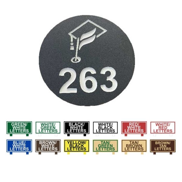 Perma Core In Ground Round Yardage Monuments - Custom