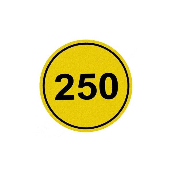 Perma Core In Ground Round Yardage Monuments Yellow_Black - 250