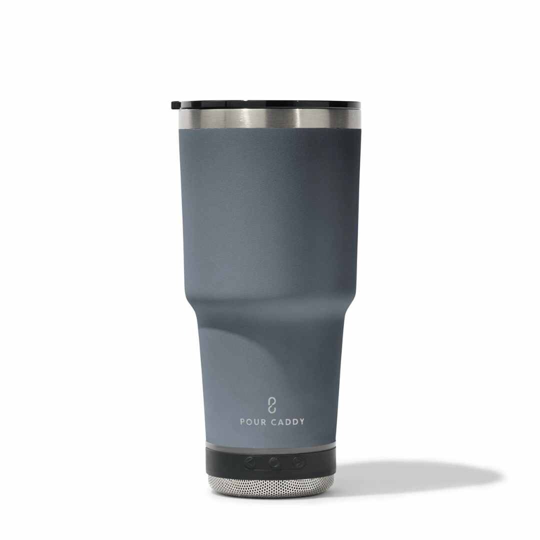 Go Caddy 28oz Vibe Tumbler - 3 Base Options- grey - solo speaker