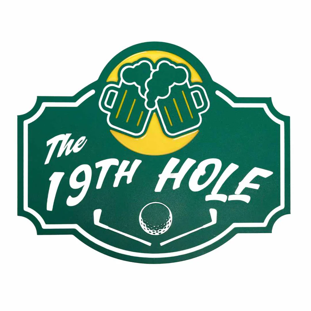 19th Hole Bar Sign – Weather-Resistant HDPE