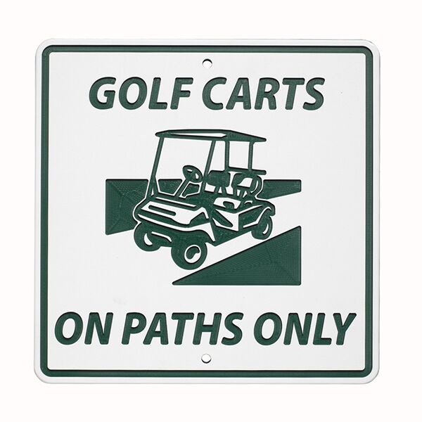 Economy Plastic Course Signs - Custom Messages Available - Image 4