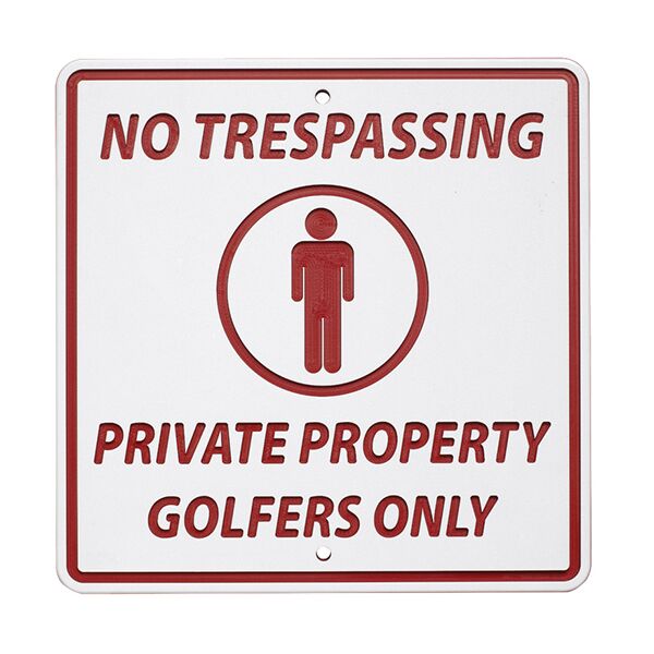 Economy Plastic Course Signs - Custom Messages Available - Image 3