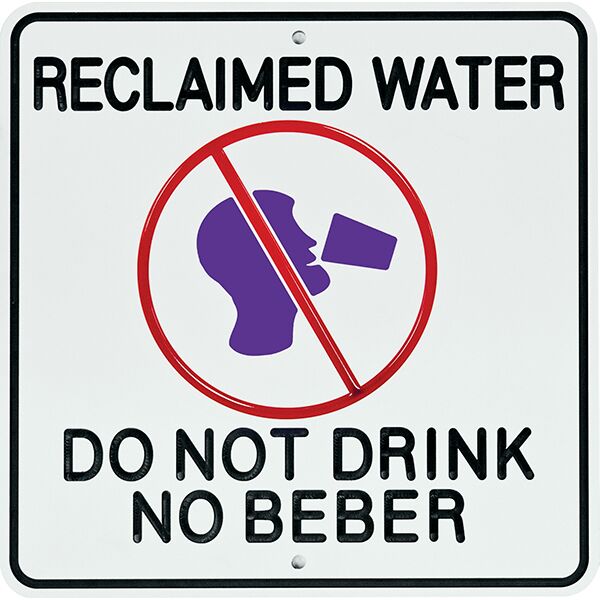 Economy Plastic Course Signs - Custom Messages Available - Image 2