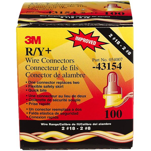 3M Wire Connector - Performance Plus - Yellow/Red
