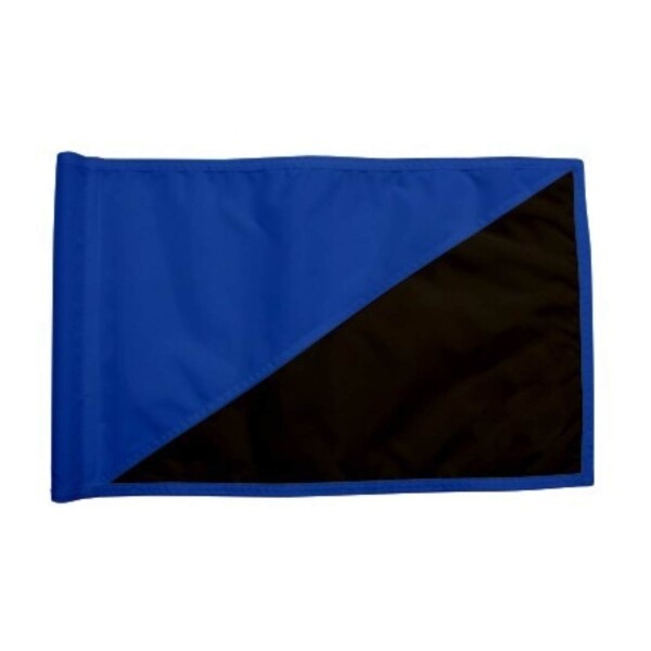Diagonal Regulation Golf Pin Flag -Royal Blue_Black
