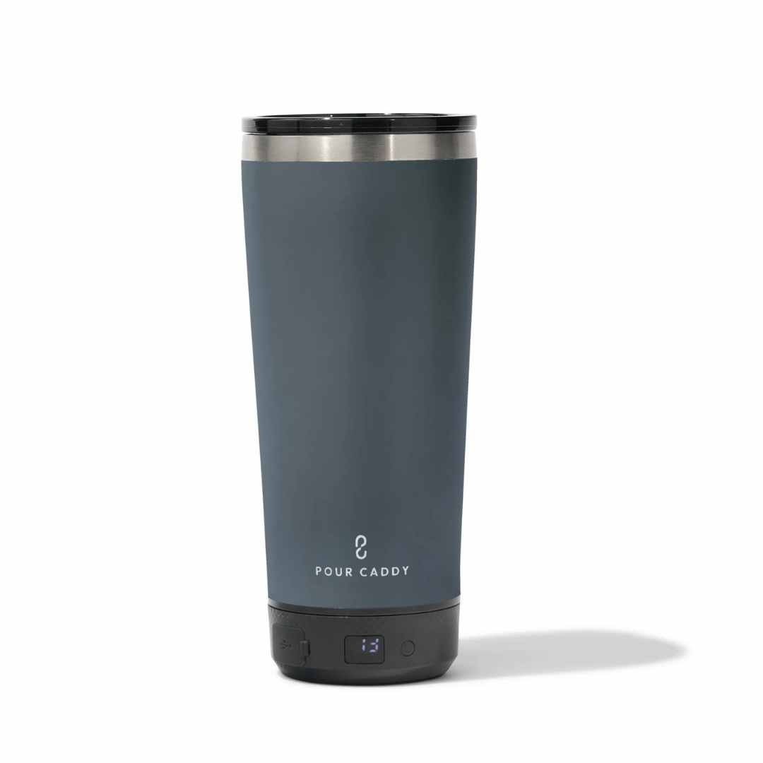 Go Caddy 18oz Vibe Tumbler - Power Bank - Grey