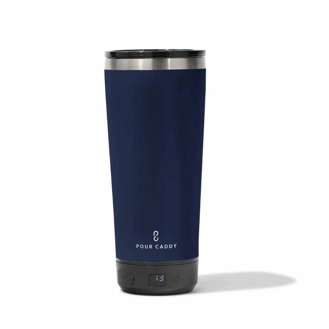 Go Caddy 18oz Vibe Tumbler - Power Bank - Navy Blue