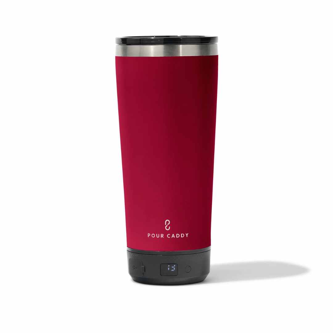 Go Caddy 18oz Vibe Tumbler - Power Bank - Red