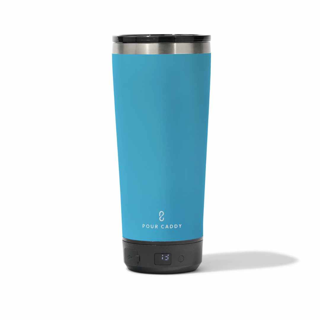 Go Caddy 18oz Vibe Tumbler - Power Bank - Water Blue