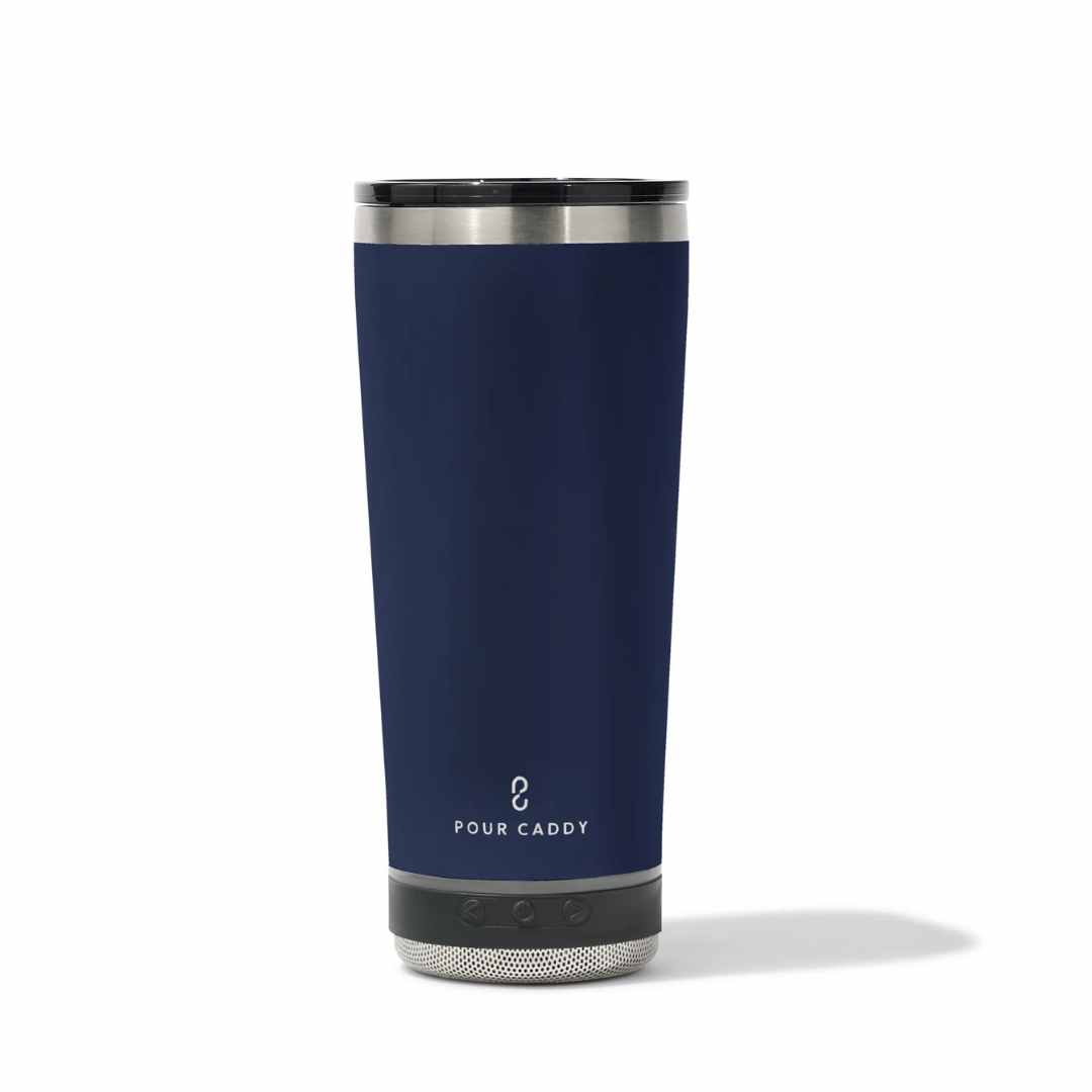 Go Caddy 18oz Vibe Tumbler - Speaker - Navy Blue