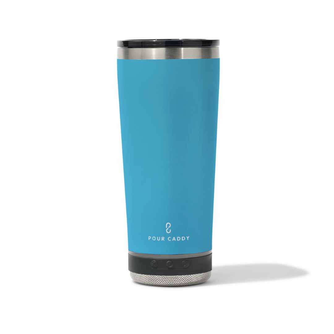 Go Caddy 18oz Vibe Tumbler - Speaker - Water Blue