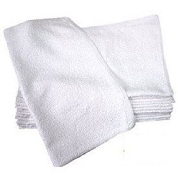Golf Cart Terry Velour Towel (Dozen) 11x17 - White Wholesale Fingertip Towels