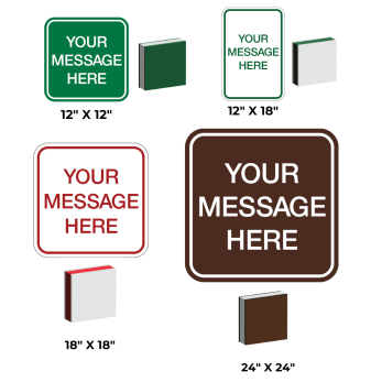 Par West Turf Custom Perma Core Course Sign