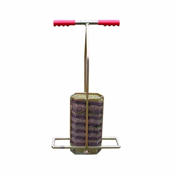 Turf-Tec 4_ x 8_ X 2_ Deep Hexagon Divot Turf Plugger