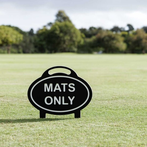 Deluxe Oval Fairway Handle Signs - 3 Styles - Perma-Core