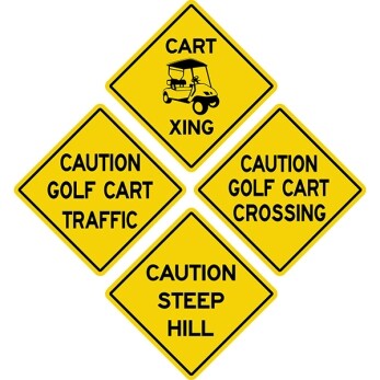 Golf Course Traffic Signs - Customize Your Message