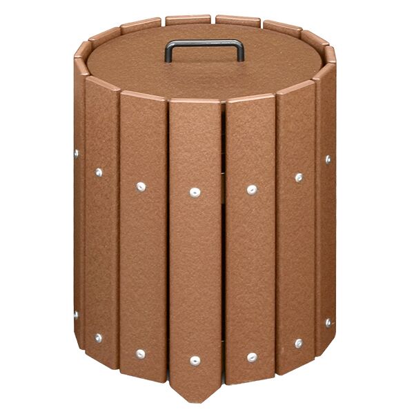 Round Divot Mix Container - Recycled Lumber