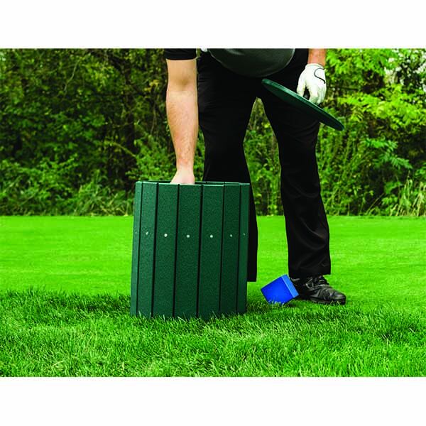 Round Divot Mix Container - Recycled Lumber - Image 2