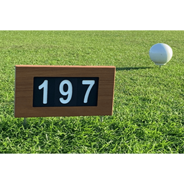 Par 3 Distance Sign - Improve Pace of Play