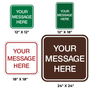 Par West Turf Custom Aluminum Course Sign
