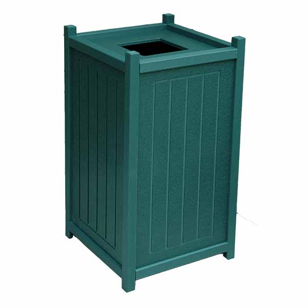 Square Trash Containers - Recycled Lumber - Image 6