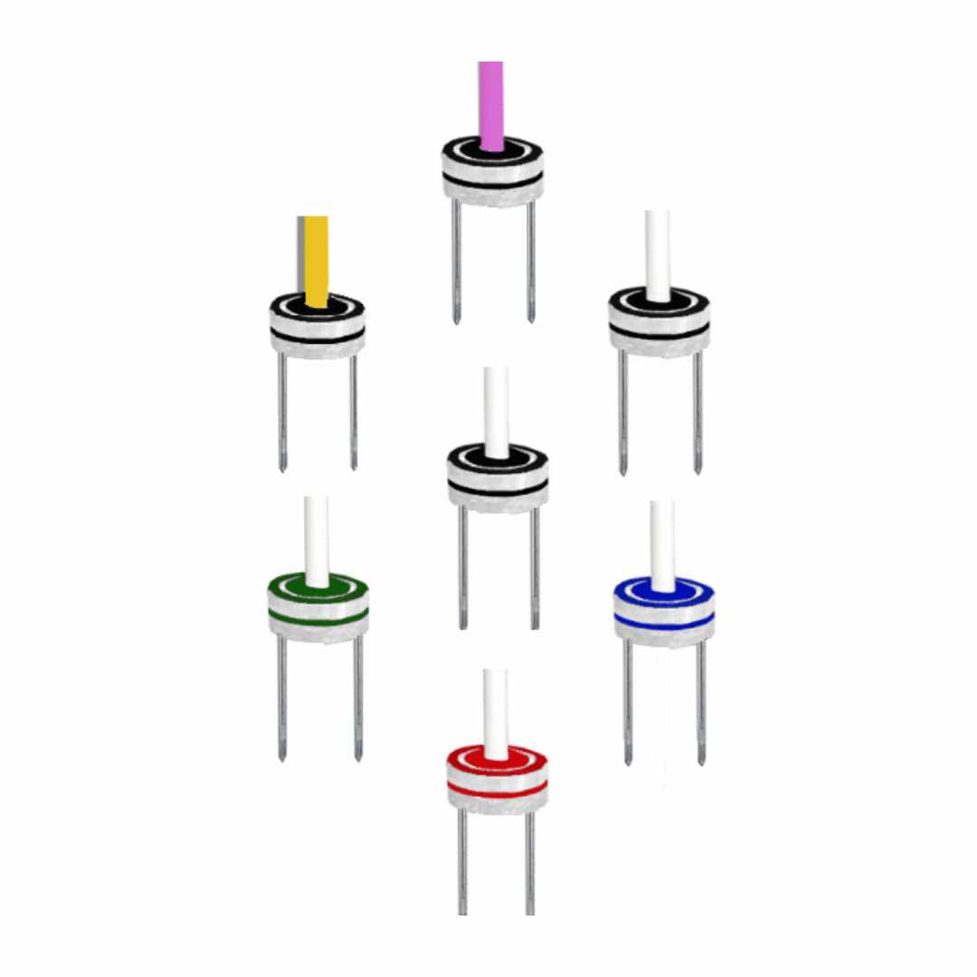 Premium Cupless Practice Green Markers - Double Spike Bases all colors