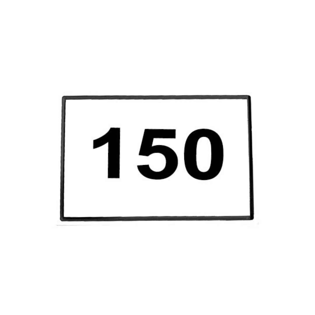 Perma Core In Ground Rectangle Yardage Monuments - White_Black-150