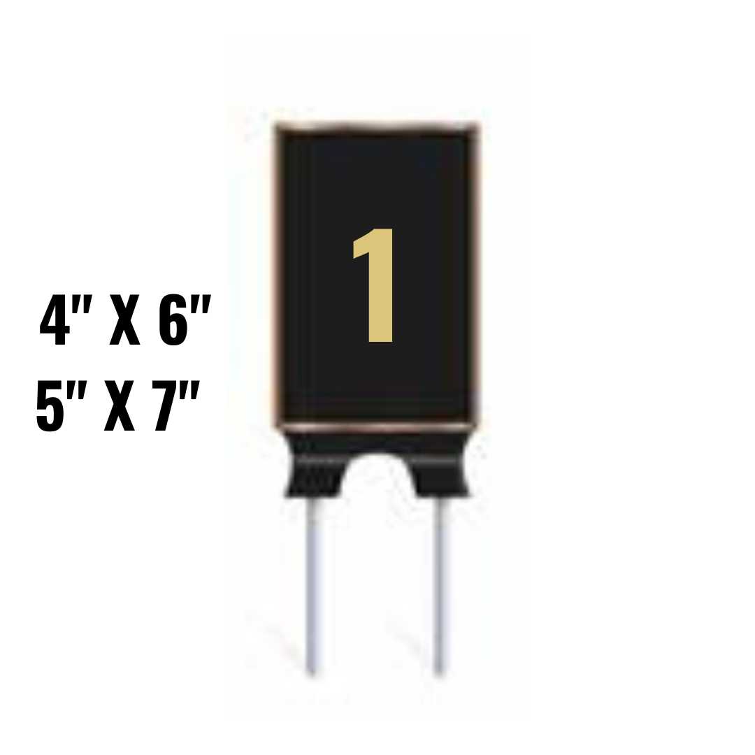 Custom Logo Tee Markers - Cast Bronze or Aluminum - Shape 1