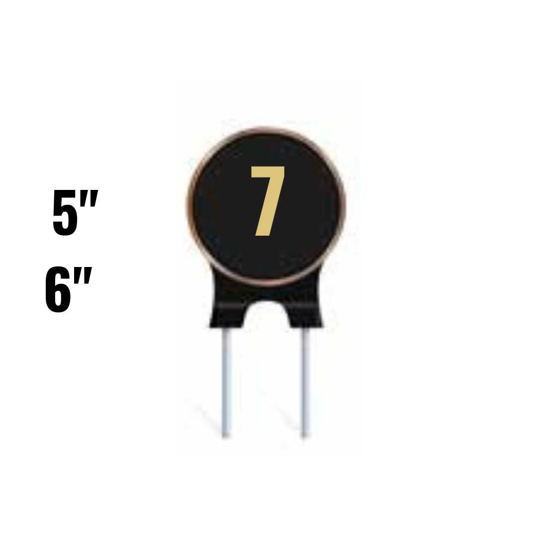 Custom Logo Tee Markers - Cast Bronze or Aluminum - Shape 7