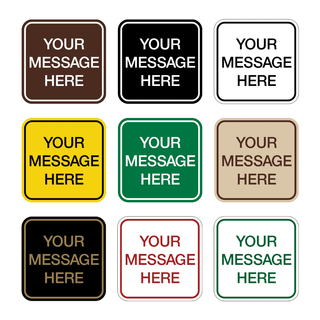 Par West Turf Custom Aluminum Course Sign 12x12