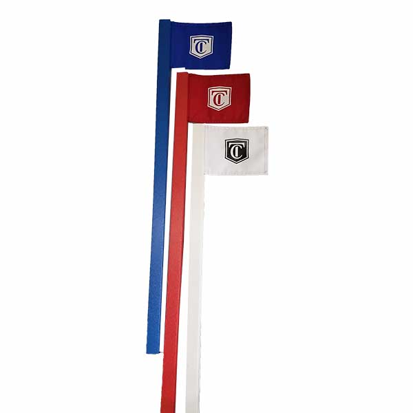 Golf Course Traffic Stakes with Flags