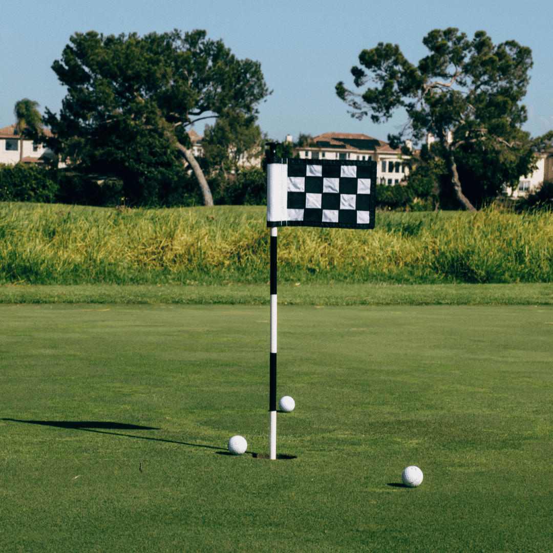 Checkered Putting Green Flag 1