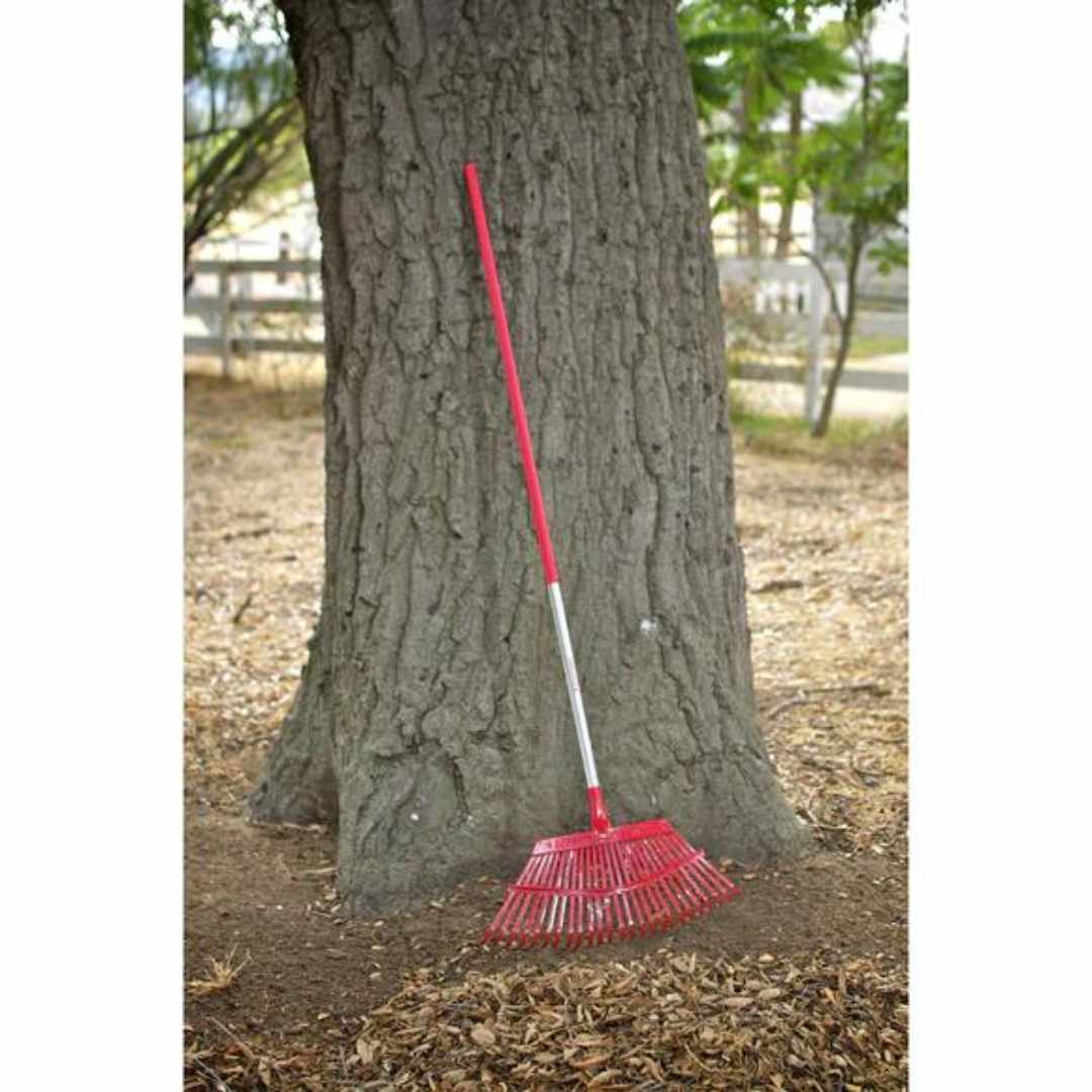 Corona Fixed Tine Leaf Rake, 19 In. Head, Aluminum Handle
