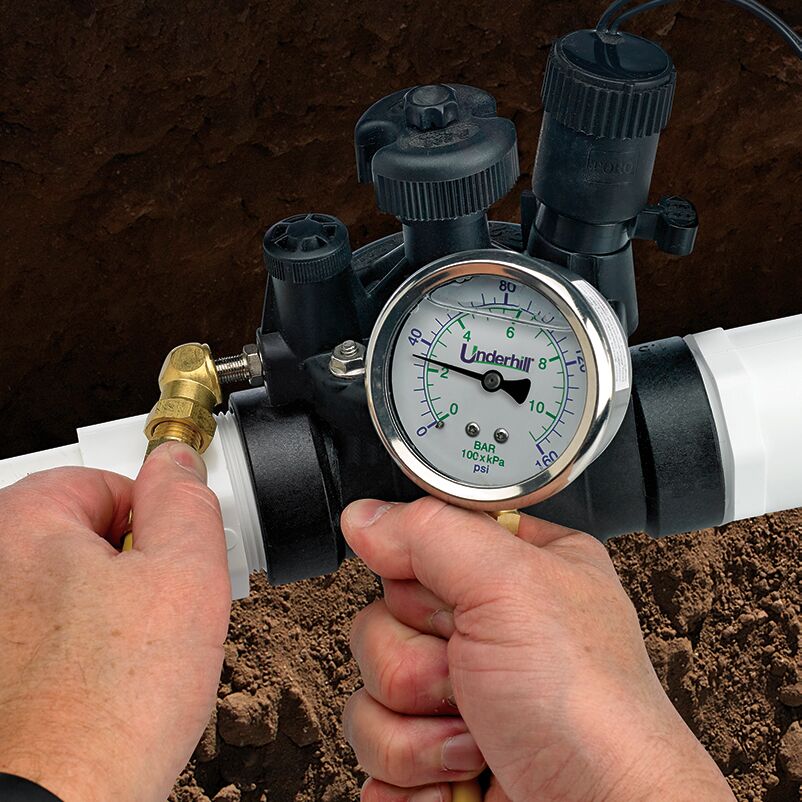 Image of Underhill Specialty Head Checkers Toro Valve being used