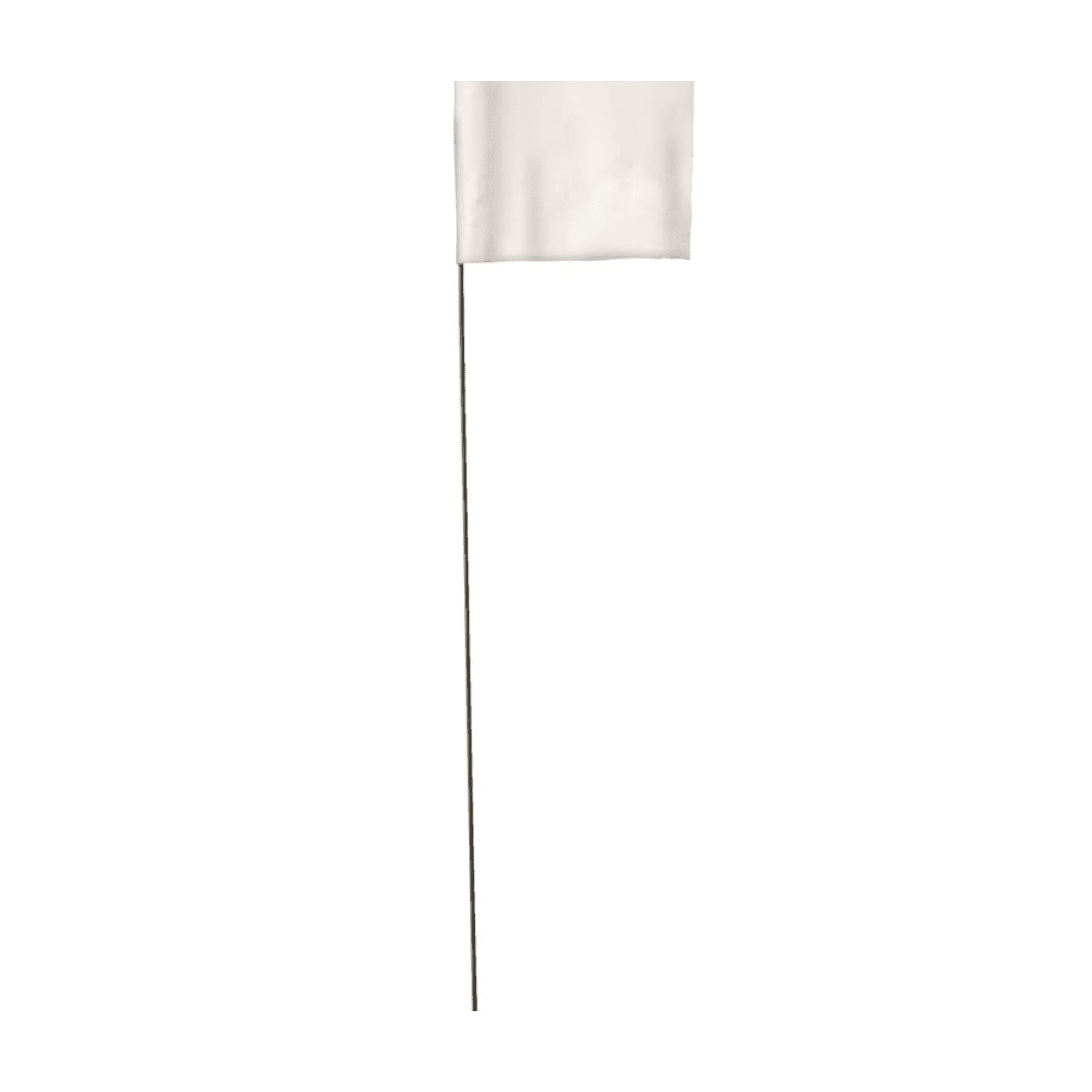 Irrigation Marking Flags - White