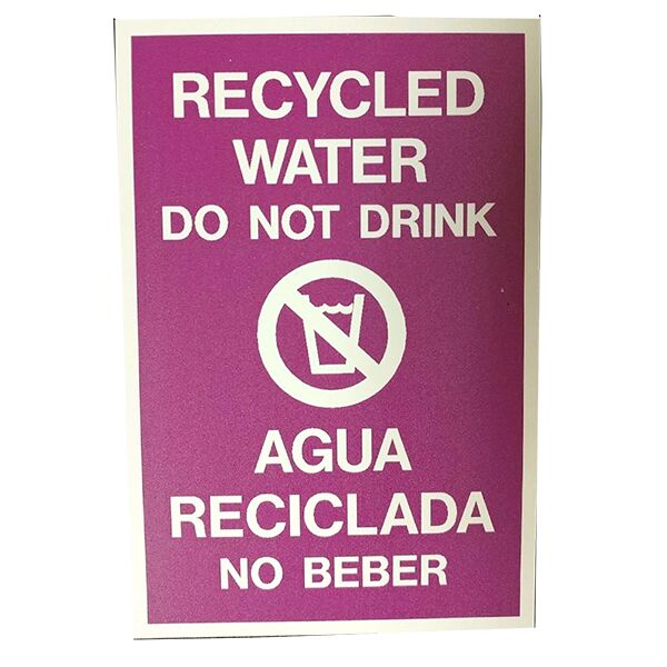 Irrigation Controller Reclaimed Water Tags