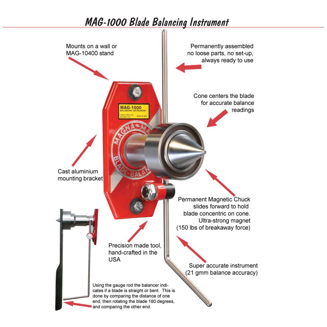 Magna-Matic Rotary Blade Balancer - Image 3