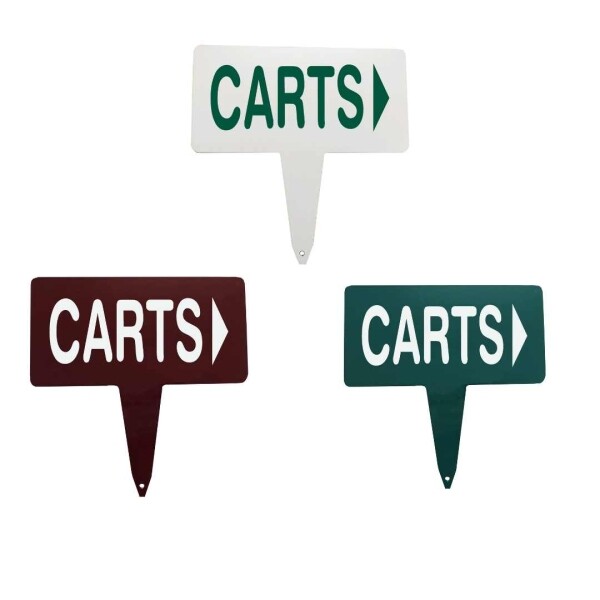 18 Single Spike Aluminum Fairway Signs - Options