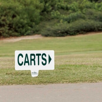 1_8_ Single Spike Aluminum Fairway Signs