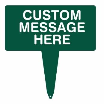 1_8_ Single Spike Aluminum Fairway Signs - Custom Message