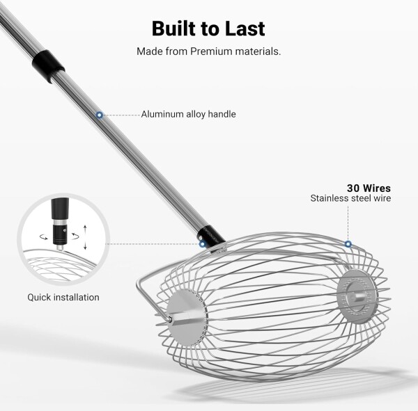Rolling Golf Ball Picker With Retractable Handle