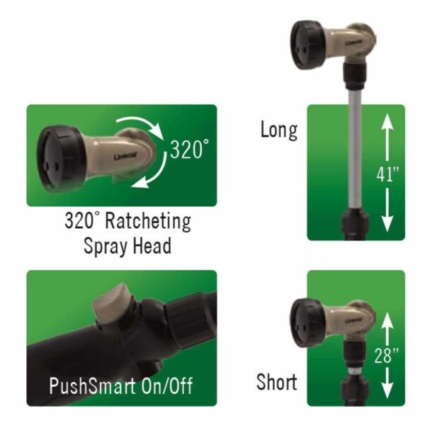 Extender™ Wand Gold Series Spray Nozzle - Underhill International - Specs
