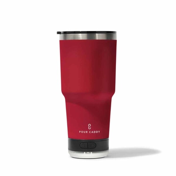 Go Caddy 28oz Vibe Tumbler - 3 Base Options- red- Light