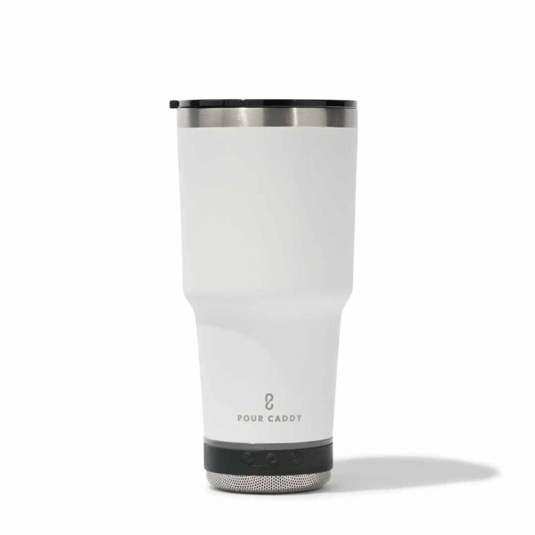 Go Caddy 28oz Vibe Tumbler - 3 Base Options- white- solo speaker