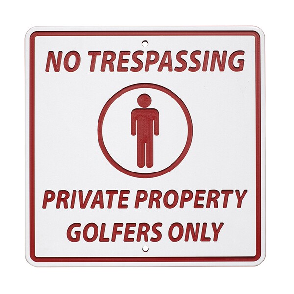 Economy Plastic Course Signs - Custom Messages Available - Image 3