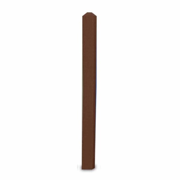 Recycled Plastic Lumber Sign Posts - Brown