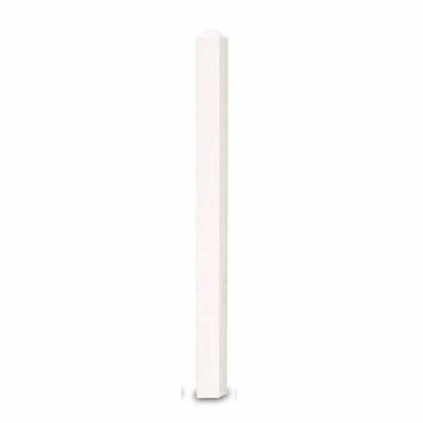 Recycled Plastic Lumber Sign Posts - White