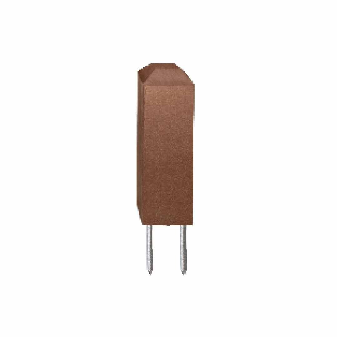 Recycled Plastic Lumber Traffic Post - Brown