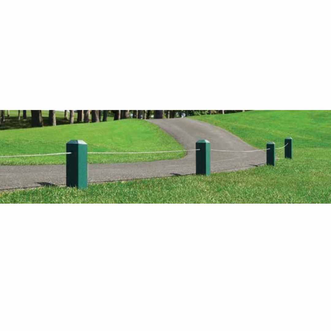 Recycled Plastic Lumber Traffic Post - Lifestyle