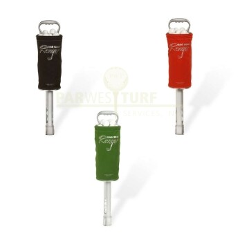 Green, red, and black color options for range staff